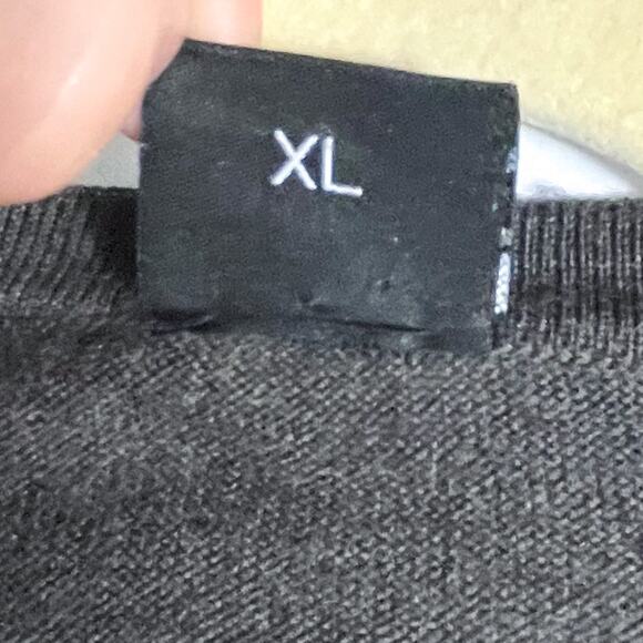 Hugo Boss Brown Sweater Virgin Wool V-Neck Pullover Long Sleeve‎ Sz XL Men - Picture 7 of 8